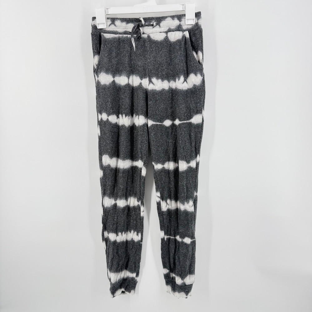Fornia LA Girls XL 14 Wave Tie-Dye Gray/White Lounge Jogger NWT Cozy Woman Owned